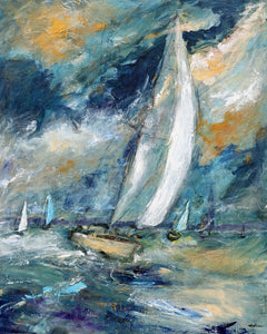 "Dynamic Day Sailing" - Christopher Mathie Fine Art