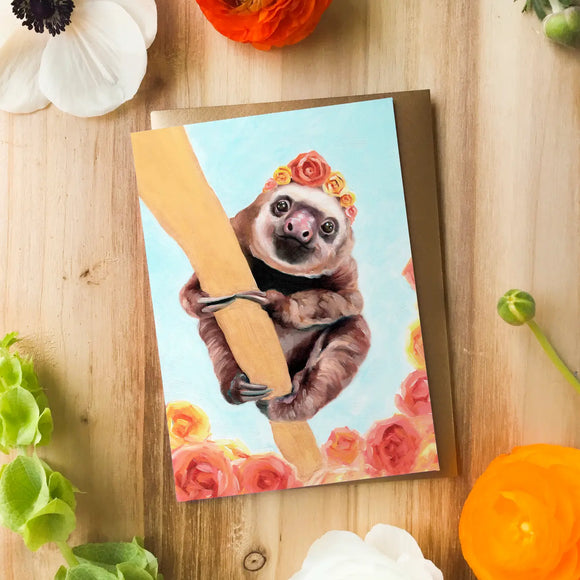 Elvis the Baby Sloth | Greeting Card
