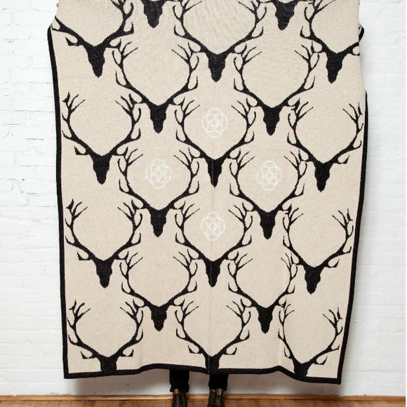 Eco Stag Longhorn Throw