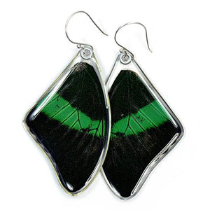 Emerald Swallowtail Butterfly Earrings