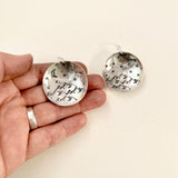 Round Mountainscape Earrings