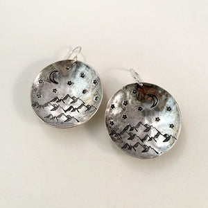 Escape Earrings Silver Finish