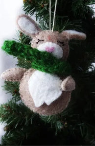 Felt Bunny Ornament