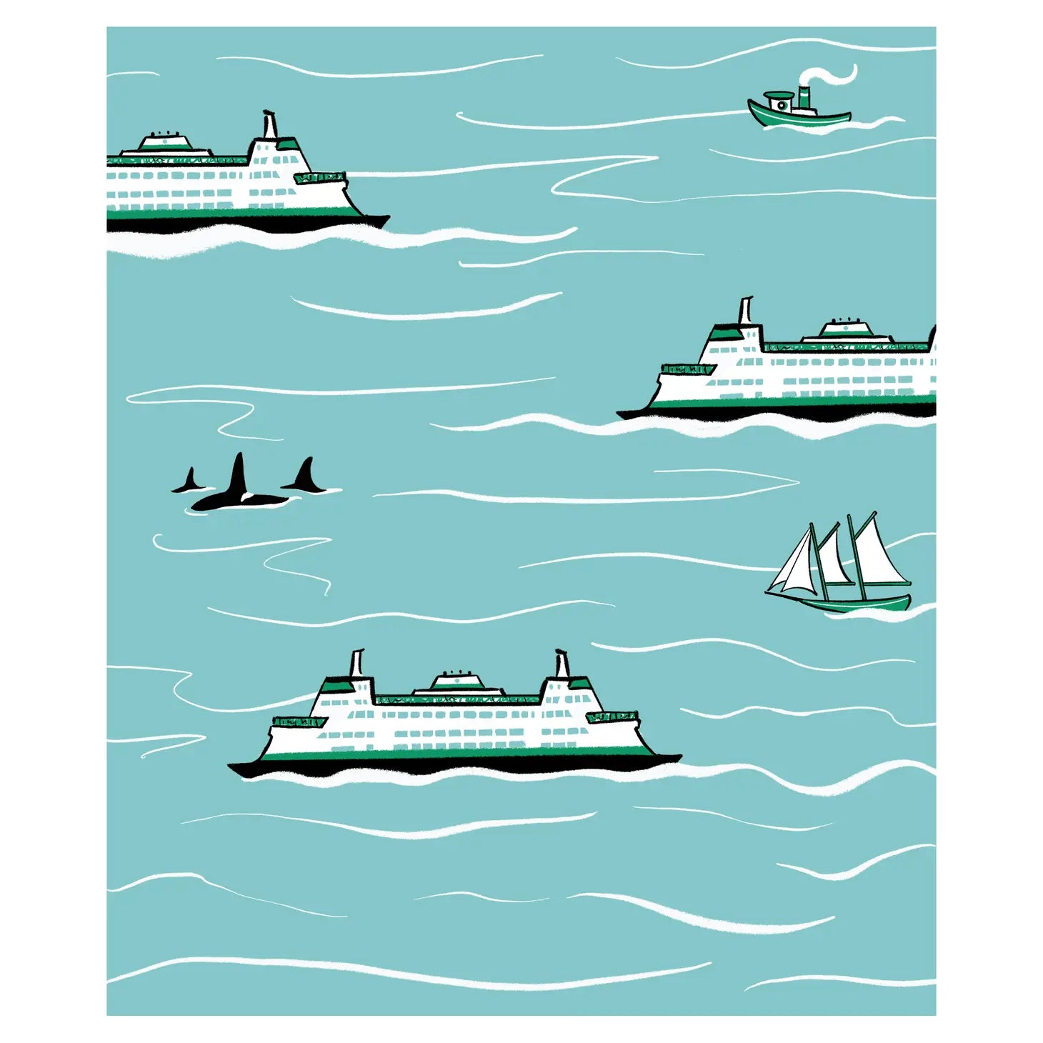 Space Needle Swedish Dish Cloth