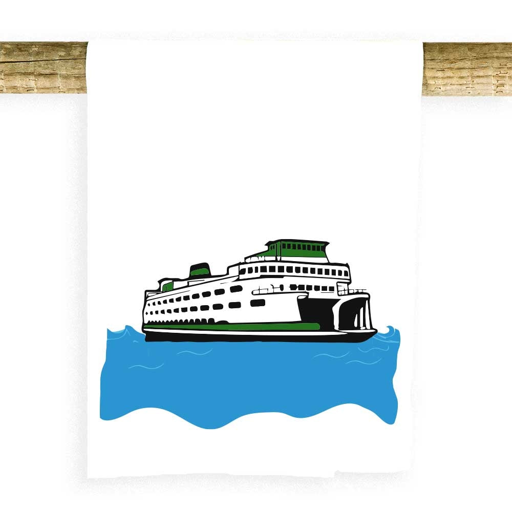 Ferry On Water Towel Standard Packaging