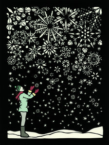 First Flakes Greeting Card