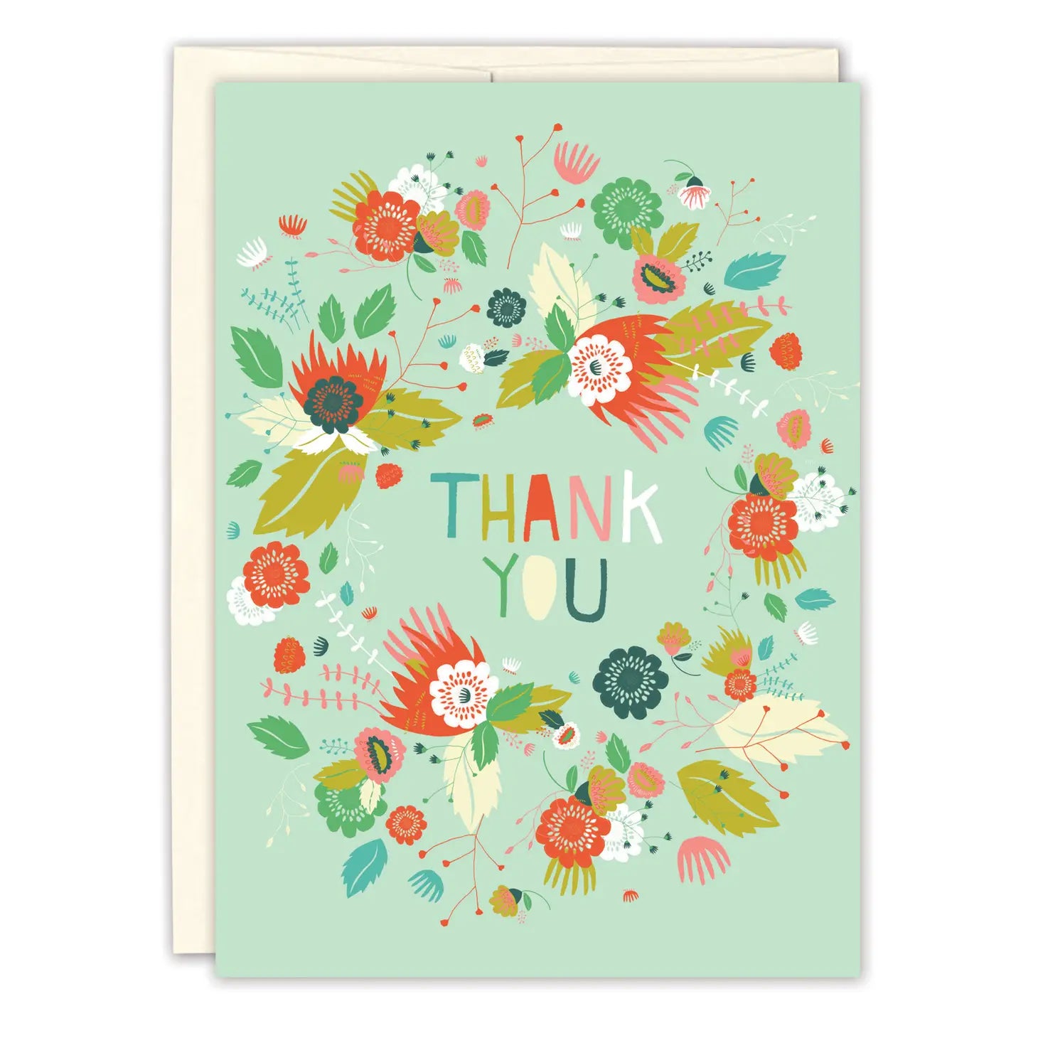 Floral Thank You Card