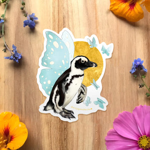 Flying Penguin Sticker