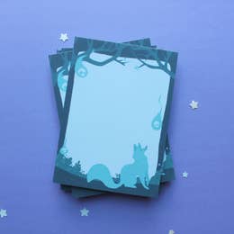 Fox & Wisps Blank Notepad