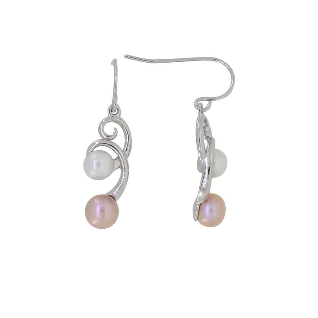 Double Drop Freshwater Pearl Earring