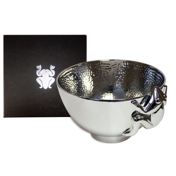 Silver Plated Frog Bowl