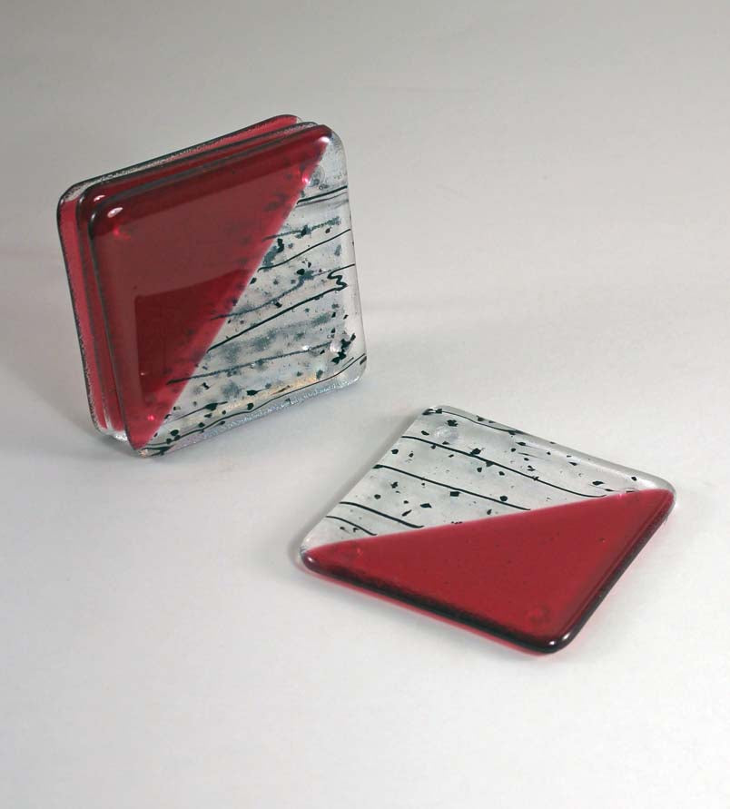 Red Diagonal Confetti