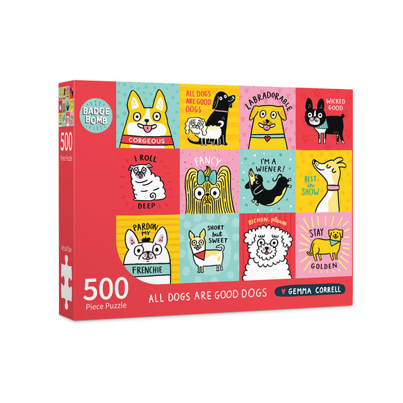 Gemma Correll - All Dogs Are Good Dogs Jigsaw Puzzle