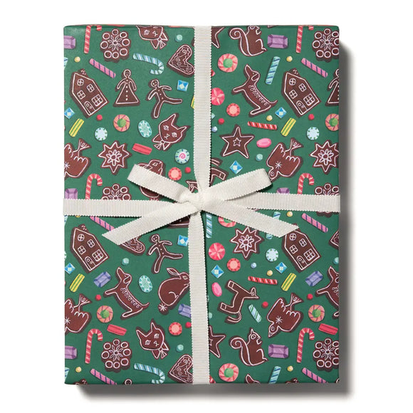 Gingerbread Holiday Wrapping Paper