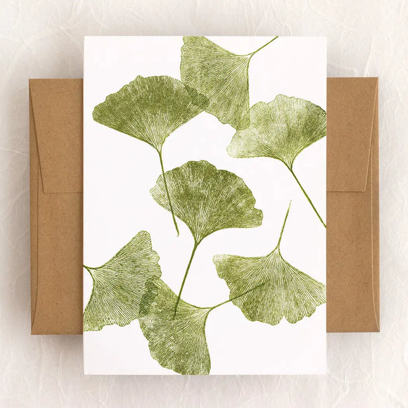 Ginkgo Leaves - Card