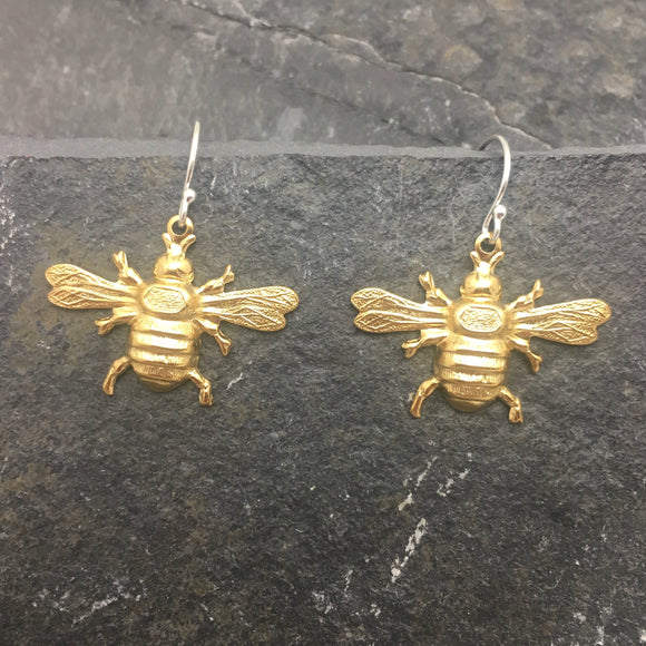 Gold Bee Earring