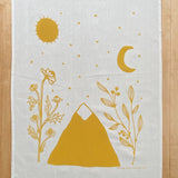 Gold Mountain Tea Towel