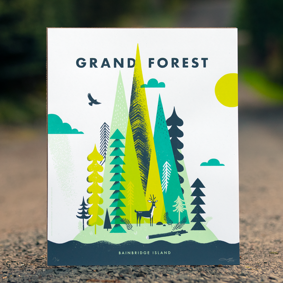 Grand Forest Deer Print