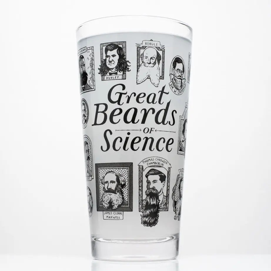 Great Beards of Science Beer Glass