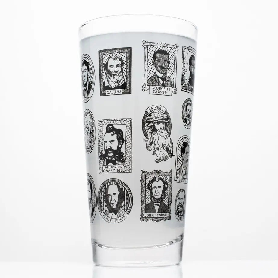Great Beards of Science Beer Glass