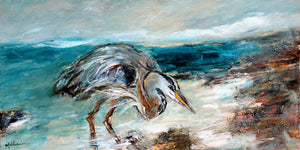 "Great Blue Heron Hunting" - Christopher Mathie Fine Art