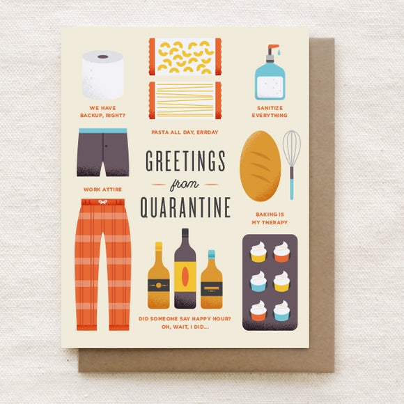 Greetings from Quarantine - Greeting Card