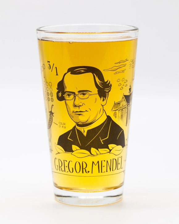 Gregory Mendel Pint Glass