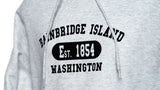 Bainbridge Island, WA Est. 1854 Collegiate Hoodie [Grey]