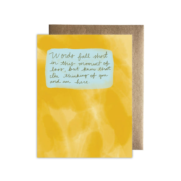 Grief No Words | Greeting Card