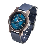 Hampton II Premium Leather Watch - Blue