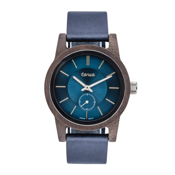 Hampton II Premium Leather Watch - Blue