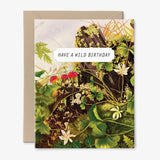 Have A Wild Birthday | Mushroom Card | Vintage Art