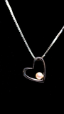 Heart Pearl Slide Necklace