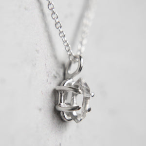 Herkimer Diamond Necklace in Sterling Silver