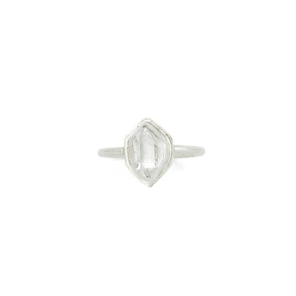 Herkimer Diamond + Sterling Silver Glacier Ring