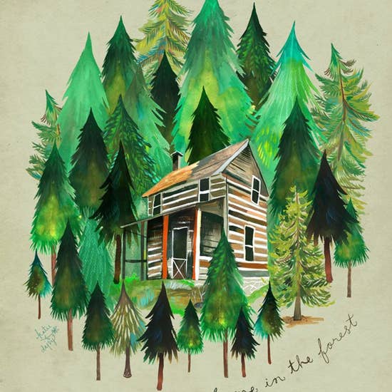 Home In the Forest Art Print