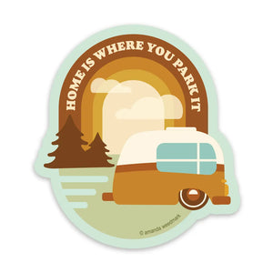 Home is where you park it sticker