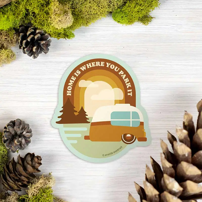 Home is where you park it sticker