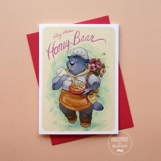 Honey Bear Greeting Card