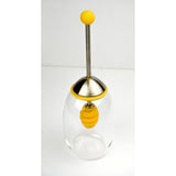 Honey Jar With Silicone Dipper - Yellow