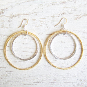 Olympia Earrings  Large Silver