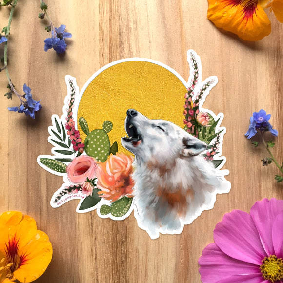 Howling Wolf Stickers