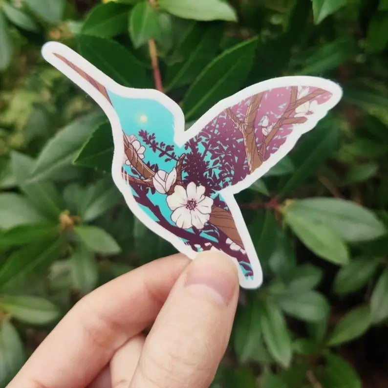 Humming bird Large Vinyl Sticker