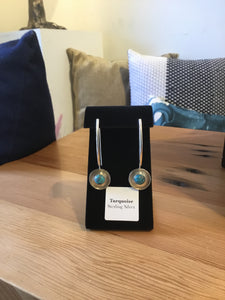 Pebbles on the Beach Turquoise Earrings