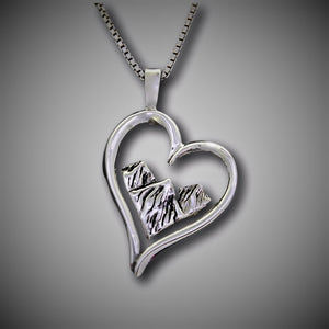 Mountains Necklace "Heart for Mountains"