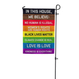 In This House Garden Flag