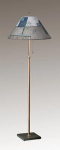 Wander In Drift Copper Floor Lamp on Vermont Slate base (Conical Shade)