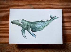 Humpback Whale Folding Card