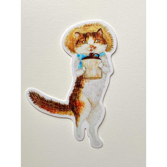 Jug Band Cat Sticker