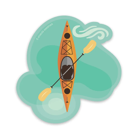 Kayaking Sticker